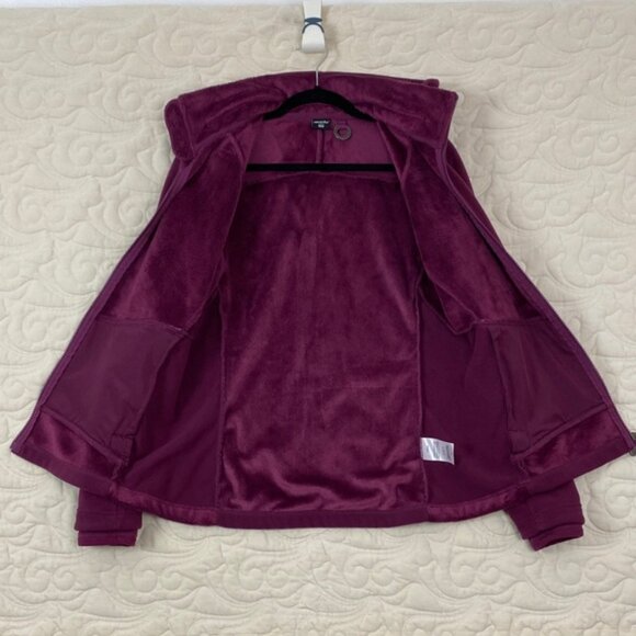 Marika Purple Hooded Fleece Jacket with Plush Lining - Picture 3 of 10